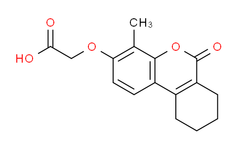 CAS No. 302551-41-3, 2-((4-Methyl-6-oxo-7,8,9,10-tetrahydro-6H-benzo[c]chromen-3-yl)oxy)acetic acid