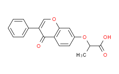 CAS No. 99007-90-6, 2-((4-Oxo-3-phenyl-4H-chromen-7-yl)oxy)propanoic acid
