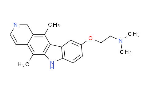 CAS No. 501662-77-7, 2-((5,11-Dimethyl-6H-pyrido[4,3-b]carbazol-9-yl)oxy)-N,N-dimethylethanamine