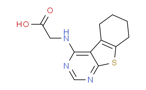 CAS No. 313534-22-4, 2-((5,6,7,8-tetrahydrobenzo[4,5]thieno[2,3-d]pyrimidin-4-yl)amino)acetic acid