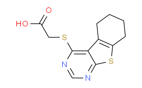 CAS No. 40277-59-6, 2-((5,6,7,8-Tetrahydrobenzo[4,5]thieno[2,3-d]pyrimidin-4-yl)thio)acetic acid