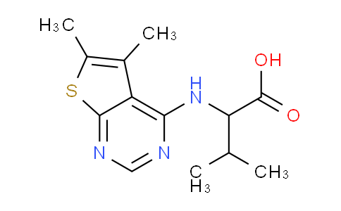 CAS No. 1008005-95-5, 2-((5,6-Dimethylthieno[2,3-d]pyrimidin-4-yl)amino)-3-methylbutanoic acid