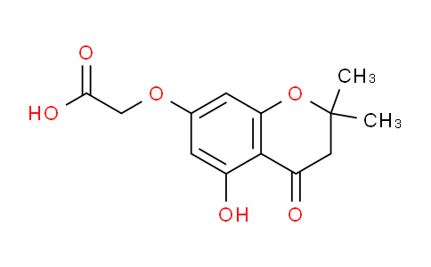 CAS No. 135111-51-2, 2-((5-Hydroxy-2,2-dimethyl-4-oxochroman-7-yl)oxy)acetic acid