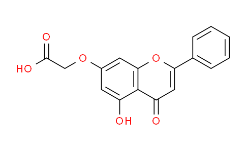 CAS No. 97980-71-7, 2-((5-Hydroxy-4-oxo-2-phenyl-4H-chromen-7-yl)oxy)acetic acid