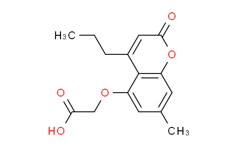 CAS No. 840514-13-8, 2-((7-Methyl-2-oxo-4-propyl-2H-chromen-5-yl)oxy)acetic acid
