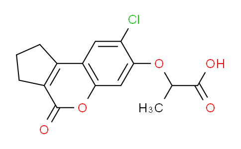 CAS No. 313471-08-8, 2-((8-Chloro-4-oxo-1,2,3,4-tetrahydrocyclopenta[c]chromen-7-yl)oxy)propanoic acid