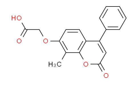 CAS No. 307547-34-8, 2-((8-Methyl-2-oxo-4-phenyl-2H-chromen-7-yl)oxy)acetic acid