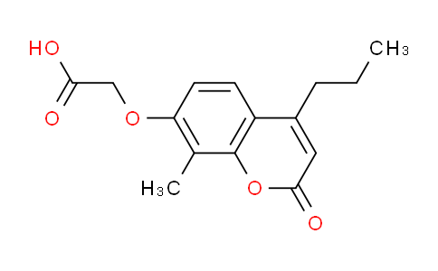 CAS No. 428822-69-9, 2-((8-Methyl-2-oxo-4-propyl-2H-chromen-7-yl)oxy)acetic acid