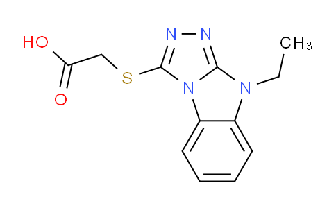 CAS No. 701929-58-0, 2-((9-Ethyl-9H-benzo[4,5]imidazo[2,1-c][1,2,4]triazol-3-yl)thio)acetic acid