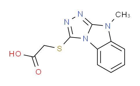 CAS No. 681838-49-3, 2-((9-Methyl-9H-benzo[4,5]imidazo[2,1-c][1,2,4]triazol-3-yl)thio)acetic acid