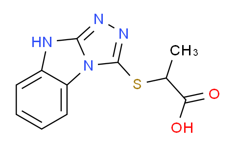 CAS No. 510764-59-7, 2-((9H-Benzo[4,5]imidazo[2,1-c][1,2,4]triazol-3-yl)thio)propanoic acid