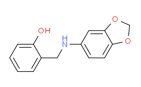 CAS No. 923133-50-0, 2-((Benzo[d][1,3]dioxol-5-ylamino)methyl)phenol