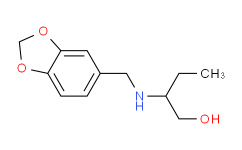 CAS No. 717830-99-4, 2-((Benzo[d][1,3]dioxol-5-ylmethyl)amino)butan-1-ol
