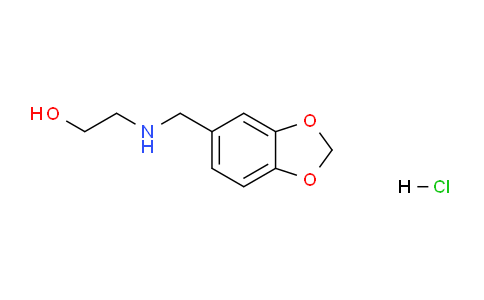 CAS No. 99075-94-2, 2-((Benzo[d][1,3]dioxol-5-ylmethyl)amino)ethanol hydrochloride