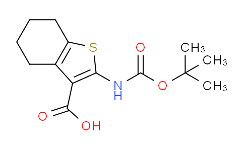 CAS No. 1240361-06-1, 2-((tert-Butoxycarbonyl)amino)-4,5,6,7-tetrahydrobenzo[b]thiophene-3-carboxylic acid