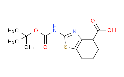 CAS No. 1190391-84-4, 2-((tert-Butoxycarbonyl)amino)-4,5,6,7-tetrahydrobenzo[d]thiazole-4-carboxylic acid