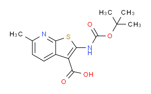CAS No. 953821-10-8, 2-((tert-Butoxycarbonyl)amino)-6-methylthieno[2,3-b]pyridine-3-carboxylic acid