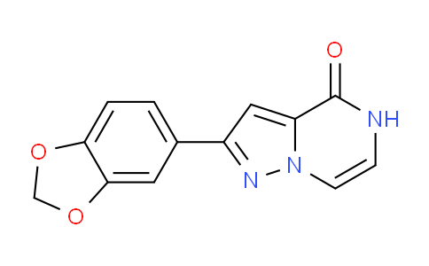 CAS No. 1255777-72-0, 2-(1,3-Benzodioxol-5-yl)pyrazolo-[1,5-a]pyrazin-4(5H)-one