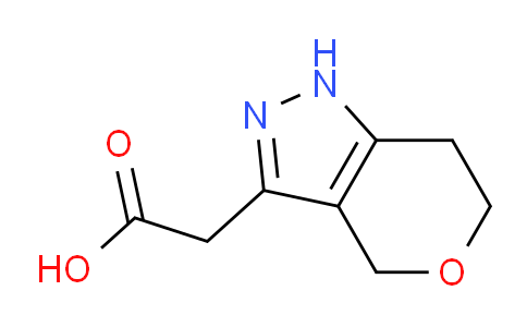 CAS No. 1351386-62-3, 2-(1,4,6,7-Tetrahydropyrano[4,3-c]pyrazol-3-yl)acetic acid