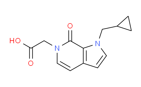 CAS No. 1708013-62-0, 2-(1-(Cyclopropylmethyl)-7-oxo-1H-pyrrolo[2,3-c]pyridin-6(7H)-yl)acetic acid