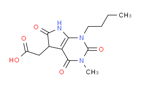 CAS No. 726153-21-5, 2-(1-Butyl-3-methyl-2,4,6-trioxo-2,3,4,5,6,7-hexahydro-1H-pyrrolo[2,3-d]pyrimidin-5-yl)acetic acid