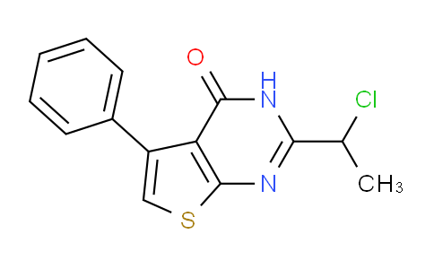 CAS No. 733030-57-4, 2-(1-Chloroethyl)-5-phenylthieno[2,3-d]pyrimidin-4(3H)-one