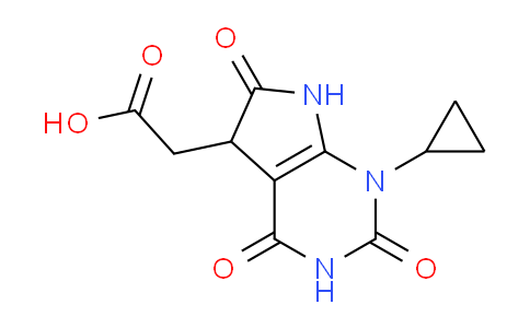 CAS No. 1379811-28-5, 2-(1-Cyclopropyl-2,4,6-trioxo-2,3,4,5,6,7-hexahydro-1H-pyrrolo[2,3-d]pyrimidin-5-yl)acetic acid