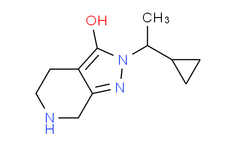 CAS No. 1707568-47-5, 2-(1-Cyclopropylethyl)-4,5,6,7-tetrahydro-2H-pyrazolo[3,4-c]pyridin-3-ol
