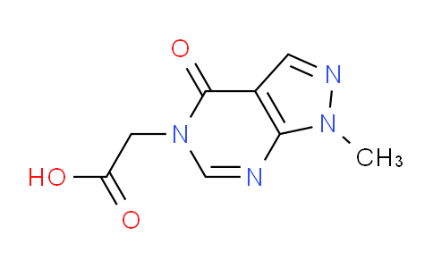 CAS No. 923138-37-8, 2-(1-Methyl-4-oxo-1H-pyrazolo[3,4-d]pyrimidin-5(4H)-yl)acetic acid