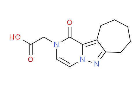 CAS No. 1710845-02-5, 2-(1-Oxo-8,9,10,11-tetrahydro-1H-cyclohepta[3,4]pyrazolo[1,5-a]pyrazin-2(7H)-yl)acetic acid