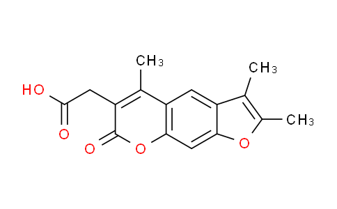 CAS No. 664366-07-8, 2-(2,3,5-Trimethyl-7-oxo-7H-furo[3,2-g]chromen-6-yl)acetic acid