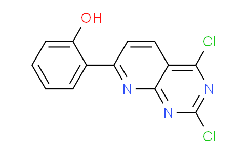 CAS No. 1956376-01-4, 2-(2,4-Dichloropyrido[2,3-d]pyrimidin-7-yl)phenol