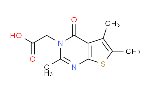CAS No. 878657-12-6, 2-(2,5,6-Trimethyl-4-oxothieno[2,3-d]pyrimidin-3(4H)-yl)acetic acid