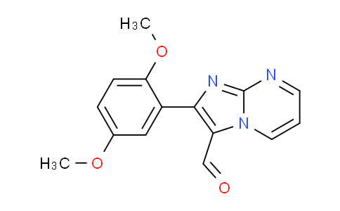 CAS No. 891765-41-6, 2-(2,5-Dimethoxyphenyl)imidazo[1,2-a]pyrimidine-3-carbaldehyde