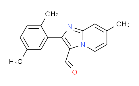 CAS No. 899360-83-9, 2-(2,5-Dimethylphenyl)-7-methylimidazo[1,2-a]pyridine-3-carbaldehyde