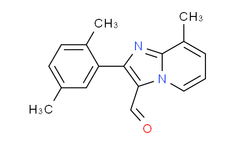 CAS No. 881040-56-8, 2-(2,5-Dimethylphenyl)-8-methylimidazo[1,2-a]pyridine-3-carbaldehyde