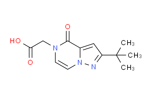CAS No. 1713461-93-8, 2-(2-(tert-Butyl)-4-oxopyrazolo[1,5-a]pyrazin-5(4H)-yl)acetic acid