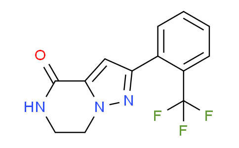 CAS No. 1956334-74-9, 2-(2-(Trifluoromethyl)phenyl)-6,7-dihydropyrazolo[1,5-a]pyrazin-4(5H)-one