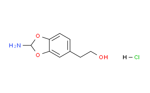 CAS No. 40288-57-1, 2-(2-Aminobenzo[d][1,3]dioxol-5-yl)ethanol hydrochloride