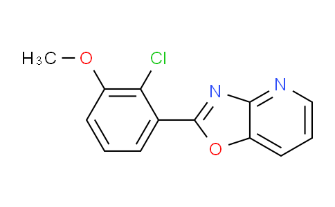 CAS No. 60772-62-5, 2-(2-Chloro-3-methoxyphenyl)oxazolo[4,5-b]pyridine