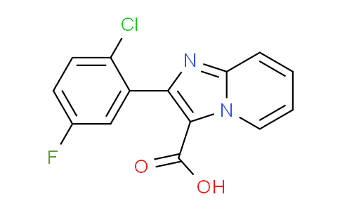 CAS No. 1956334-29-4, 2-(2-Chloro-5-fluorophenyl)imidazo[1,2-a]pyridine-3-carboxylic acid