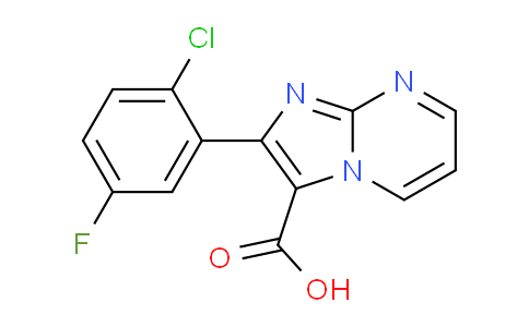 CAS No. 1426521-29-0, 2-(2-Chloro-5-fluorophenyl)imidazo[1,2-a]pyrimidine-3-carboxylic acid