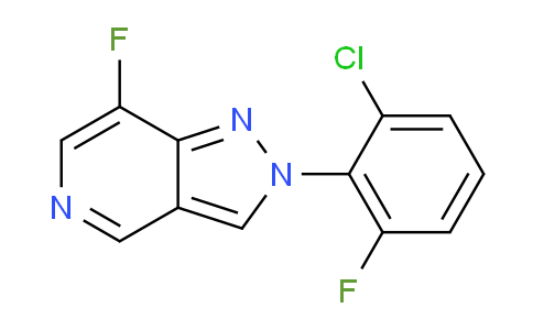 CAS No. 1378040-67-5, 2-(2-Chloro-6-fluorophenyl)-7-fluoro-2H-pyrazolo[4,3-c]pyridine