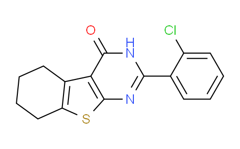 CAS No. 300696-98-4, 2-(2-Chlorophenyl)-5,6,7,8-tetrahydrobenzo[4,5]thieno[2,3-d]pyrimidin-4(3H)-one