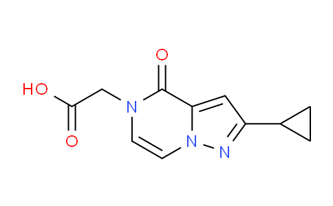 CAS No. 1708268-39-6, 2-(2-Cyclopropyl-4-oxopyrazolo[1,5-a]pyrazin-5(4H)-yl)acetic acid