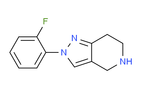 CAS No. 1485111-60-1, 2-(2-Fluorophenyl)-4,5,6,7-tetrahydro-2H-pyrazolo[4,3-c]pyridine