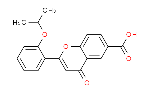 CAS No. 57009-15-1, 2-(2-Isopropoxyphenyl)-4-oxo-4H-chromene-6-carboxylic acid