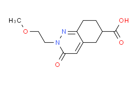 CAS No. 1713174-14-1, 2-(2-Methoxyethyl)-3-oxo-2,3,5,6,7,8-hexahydrocinnoline-6-carboxylic acid