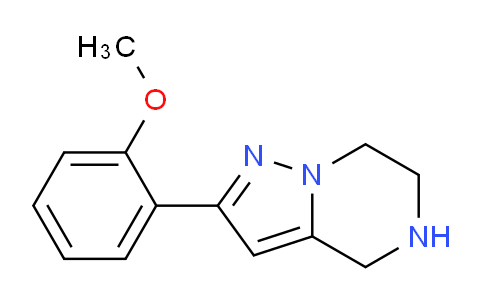 CAS No. 1526876-63-0, 2-(2-Methoxyphenyl)-4,5,6,7-tetrahydropyrazolo[1,5-a]pyrazine