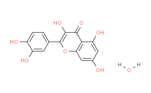 CAS No. 1001001-36-0, 2-(3,4-Dihydroxyphenyl)-3,5,7-trihydroxy-4H-chromen-4-one hydrate